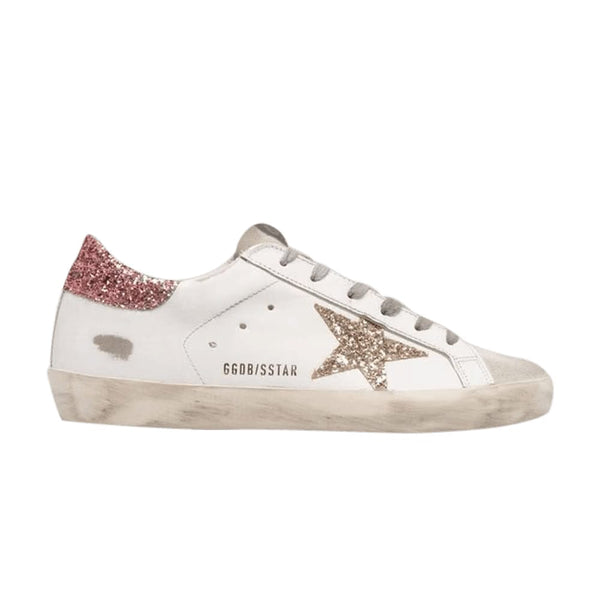 Golden Goose Golden Goose Wmns Superstar 'white Gold Glitter'