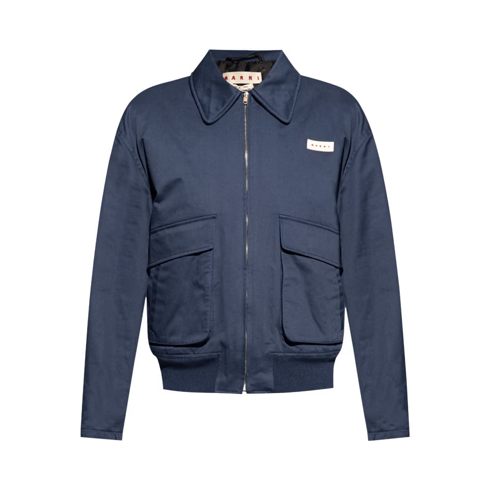 Marni Marni Gabardine Workwear Jacket Ink