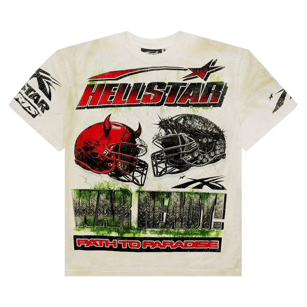 Hellstar Hellstar War Ready! T-Shirt Cream