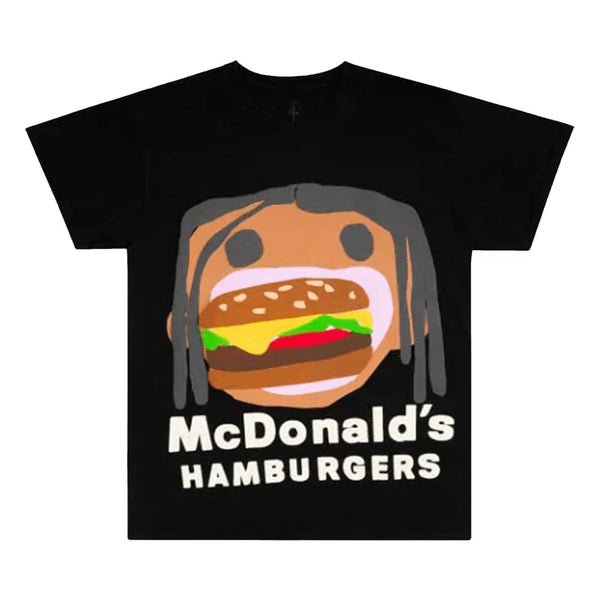 Cactus Jack By Travis Scott Cactus Jack By Travis Scott X Cactus Plant Flea Market Burger Mouth T-Shirt Black