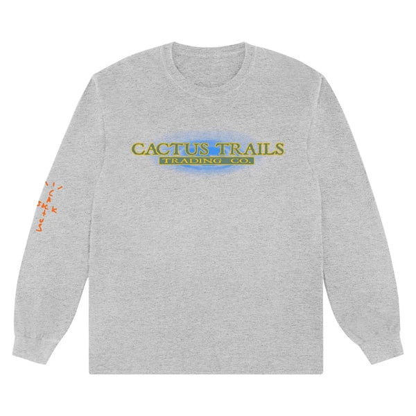 Cactus Jack By Travis Scott Cactus Jack By Travis Scott Trading Co. Long-Sleeve T-Shirt Heather Grey