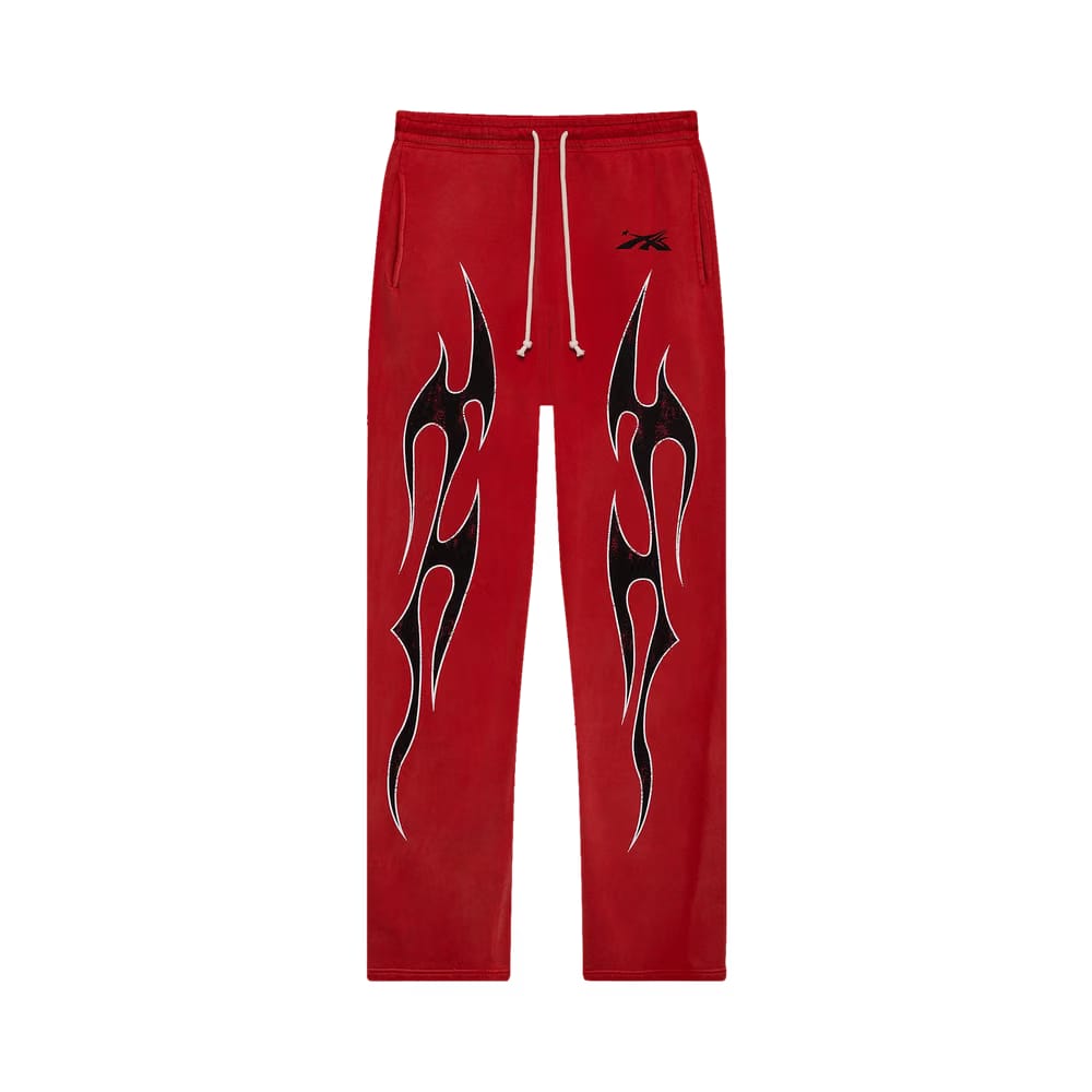 Hellstar Hellstar Halloween Flame Sweatpants Red