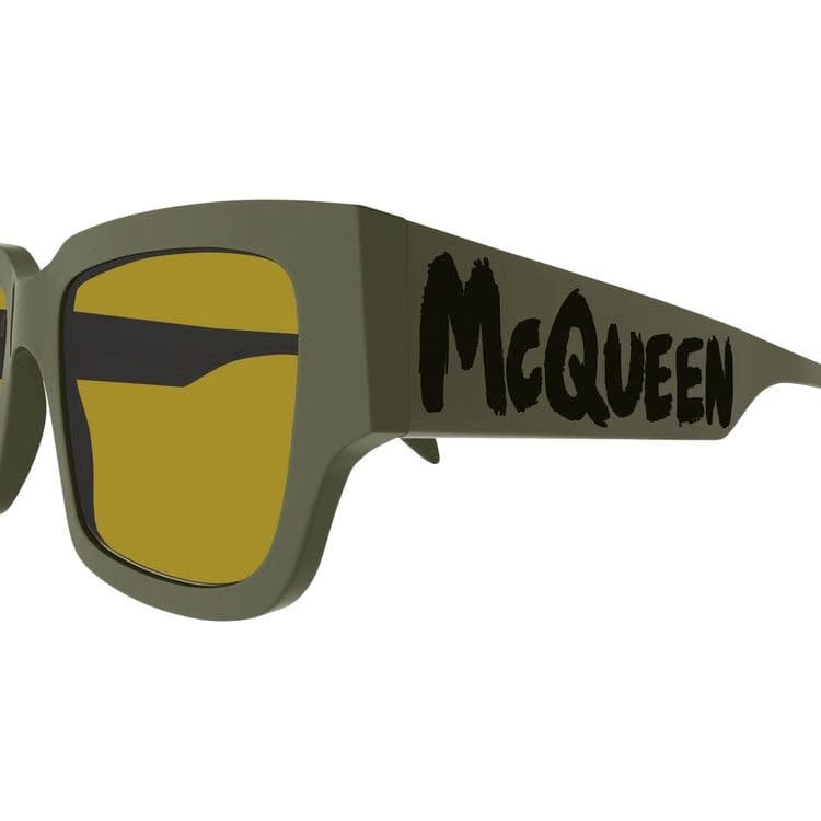 Alexander Mcqueen Alexander Mcqueen Square Sunglasses Green/Yellow