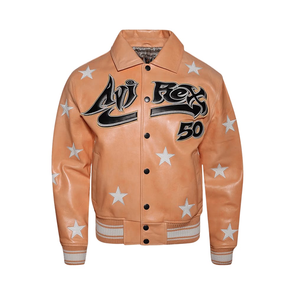 Hellstar Hellstar A2 Leather Jacket Orange