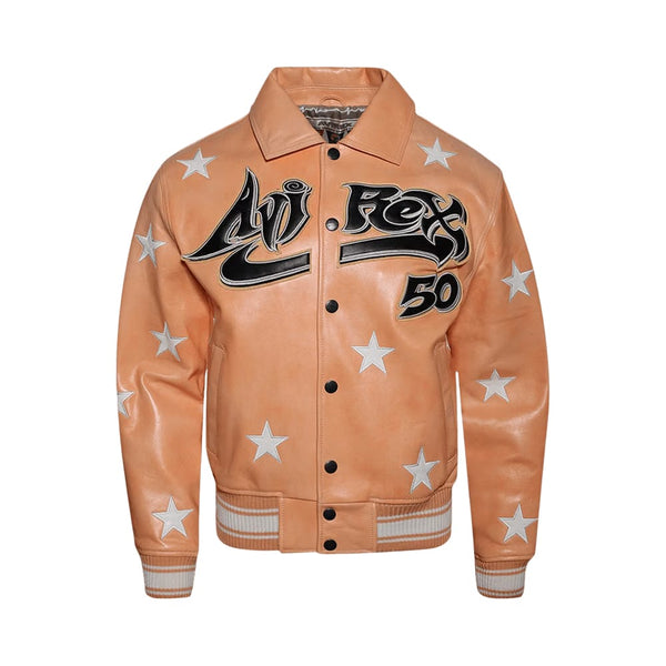 Hellstar Hellstar A2 Leather Jacket Orange