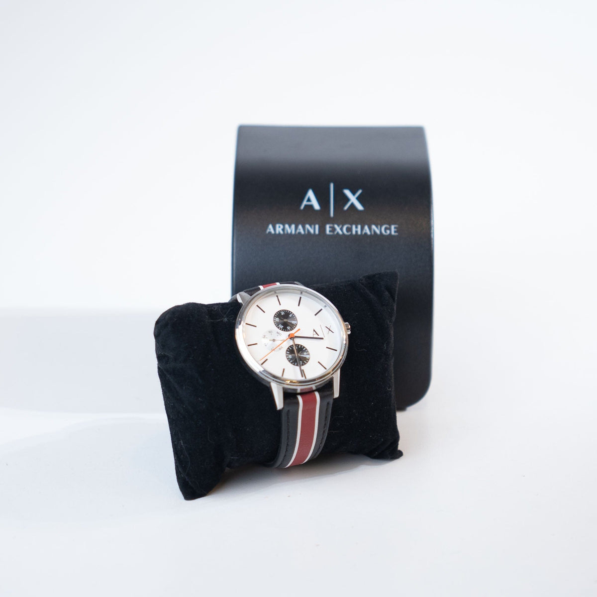 Armani Exchange Armani Exchange Red/Black Strapped Watch (One Size)