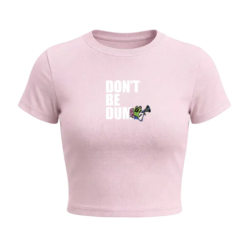 24songs 24songs Don't Be Dumb Baby Tee In Pink