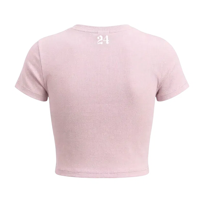 24songs 24songs Don't Be Dumb Baby Tee In Pink