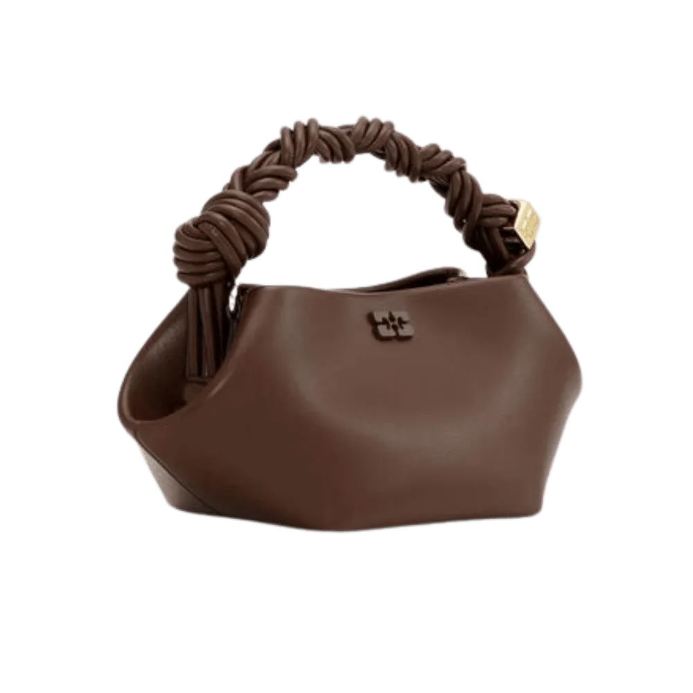 Ganni Brown Mini Bou Bag