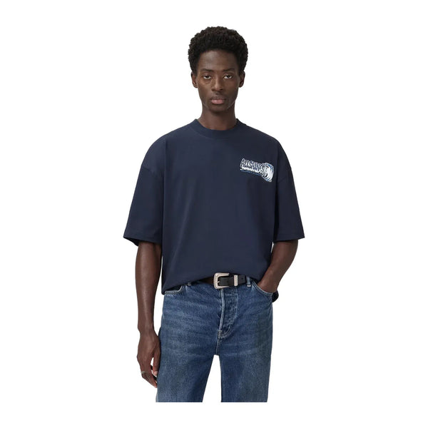 All Saints All Saints Williams X Allsaints Burnout Crew Neck Williams Blue T-Shirt