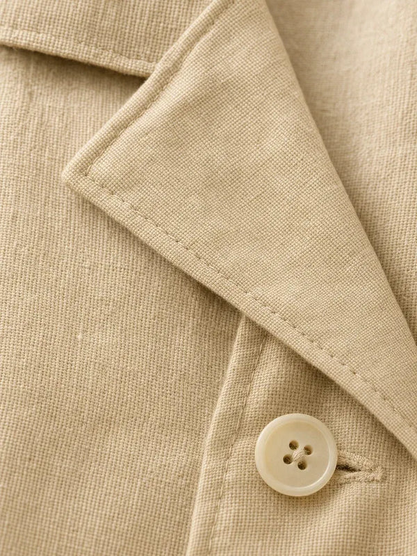 Alan Koch Alan Koch Brushed Cotton Shirt – Almond Beige