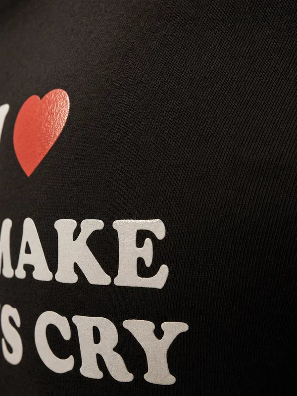 Forfksake Forfksake I Love To Make Boys Cry Baby Tee Brown