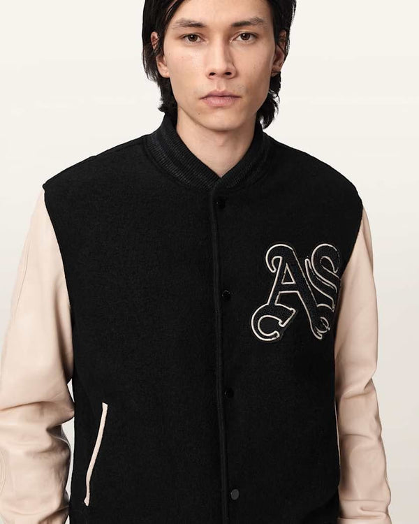 Allsaints Allsaints Holloway Bomber Jacket Black/White