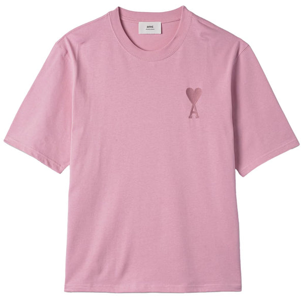 Ami Ami Paris Tonal De Coeur Tee Sky Pale Pink (Ss23)