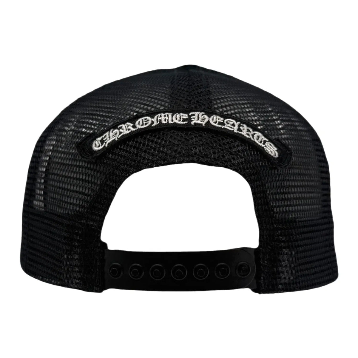 Chrome Hearts Chrome Hearts Fuck White Leather Patch Trucker Hat