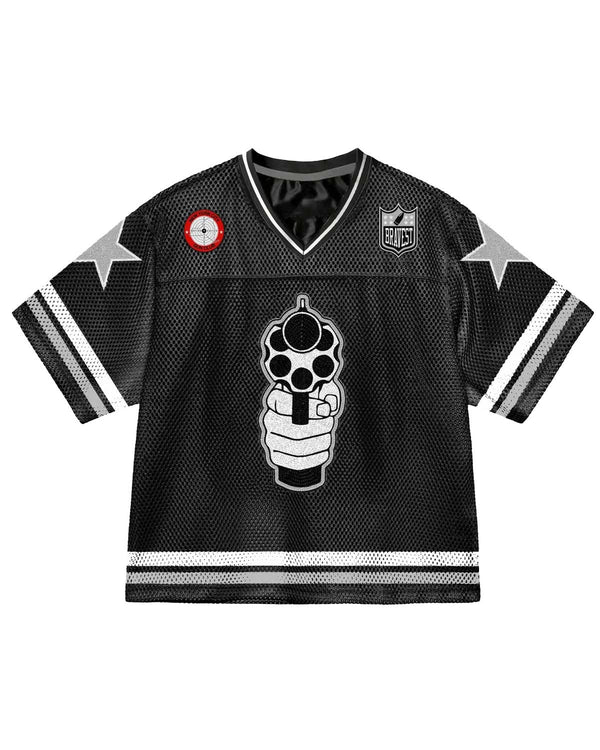 Bravest Studios Bravest Studios 911 Football Jersey Black