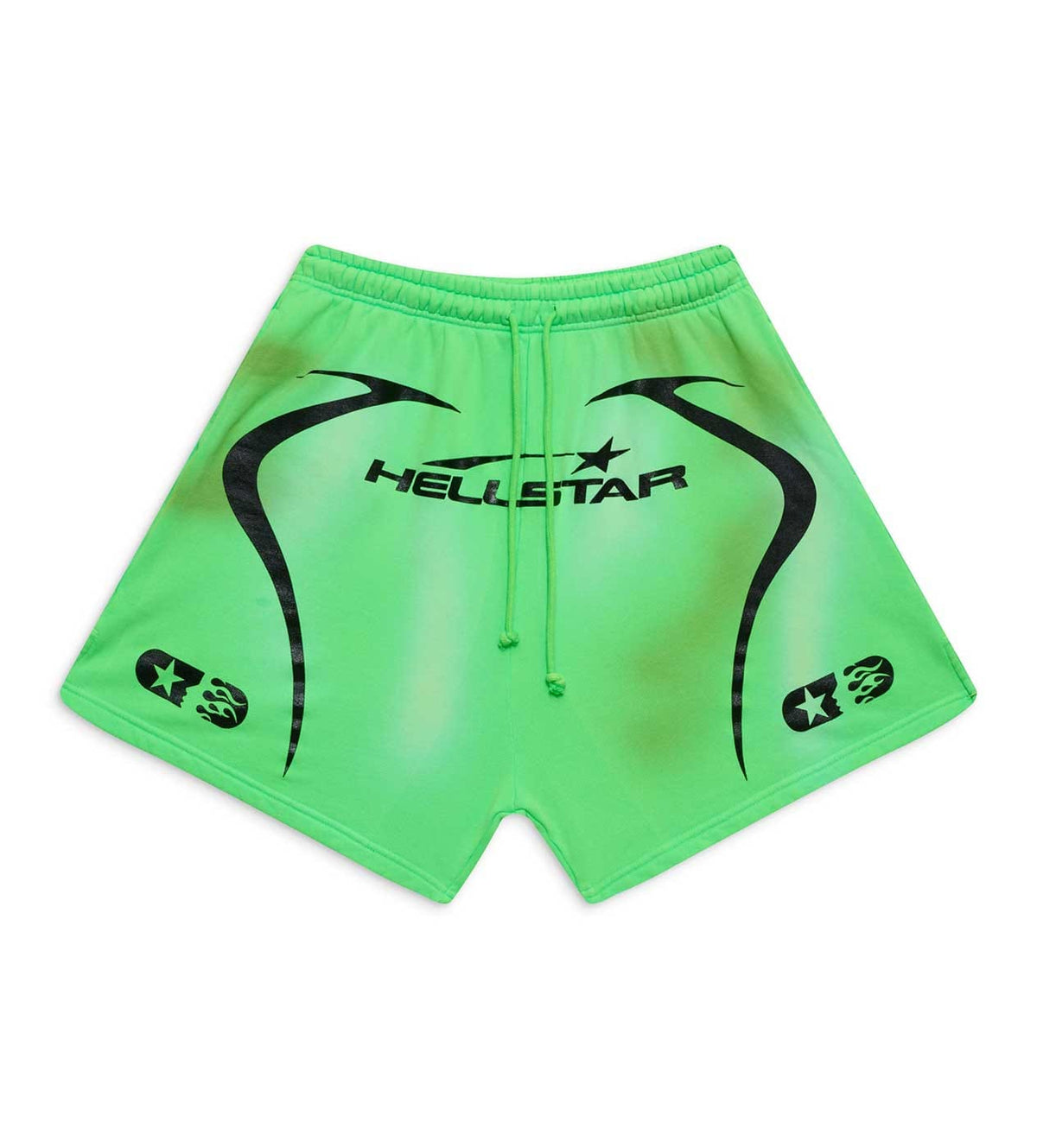Hellstar Hellstar Warm Up 7 On 7 Shorts Neon Green