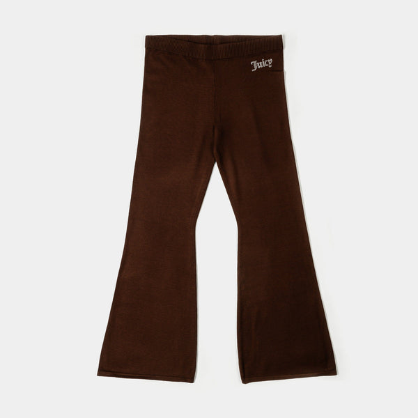 Juicy Couture Juicy Couture Fine Knit Bling Pants Womens Pants (Brown)