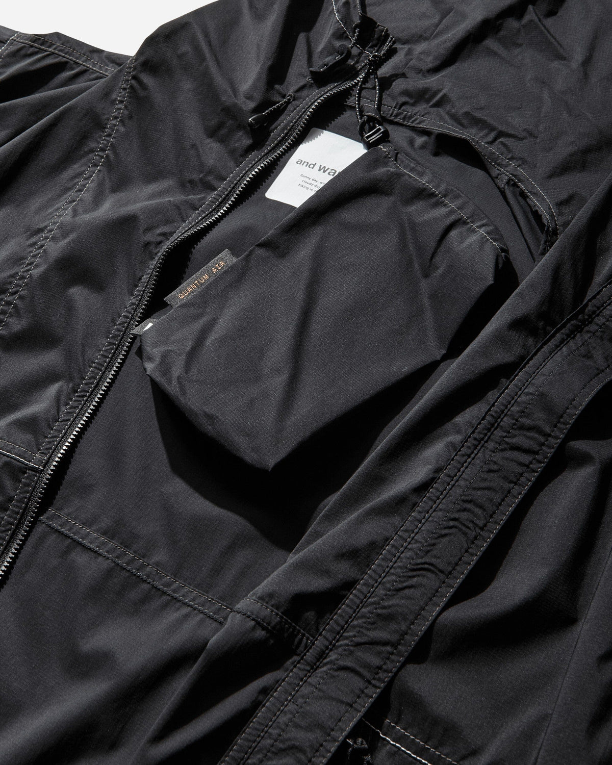 And Wander And Wander Men's Pertex Wind Jacket Black