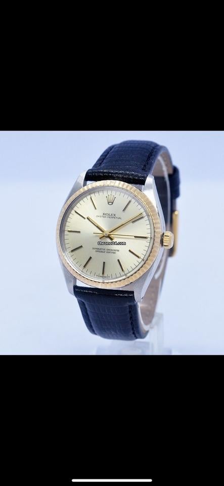Rolex Rolex | Oyster Perpetual | 1005 | Steel | 33 mm | Leather | Gold | Automatic