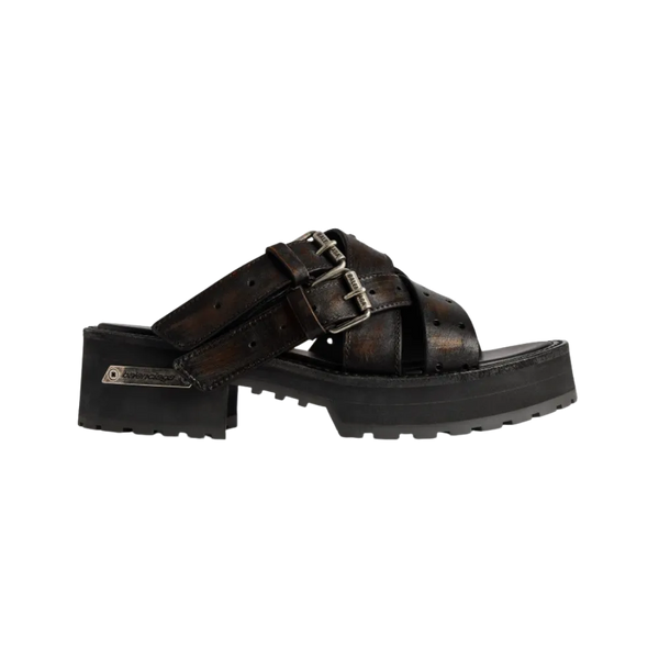 Balenciaga Venom Open Mule In Brown