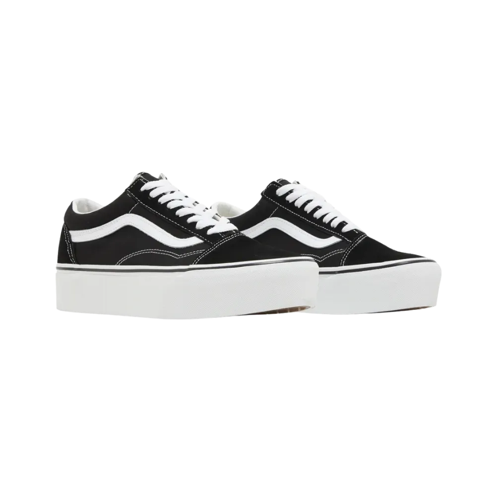 Vans Old Skool Platform Shoe Black And White
