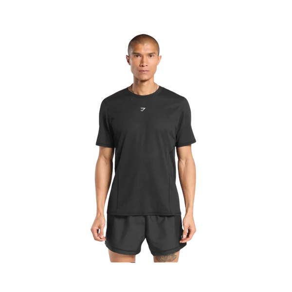 Gymshark Running T Shirt Slim Fit Black