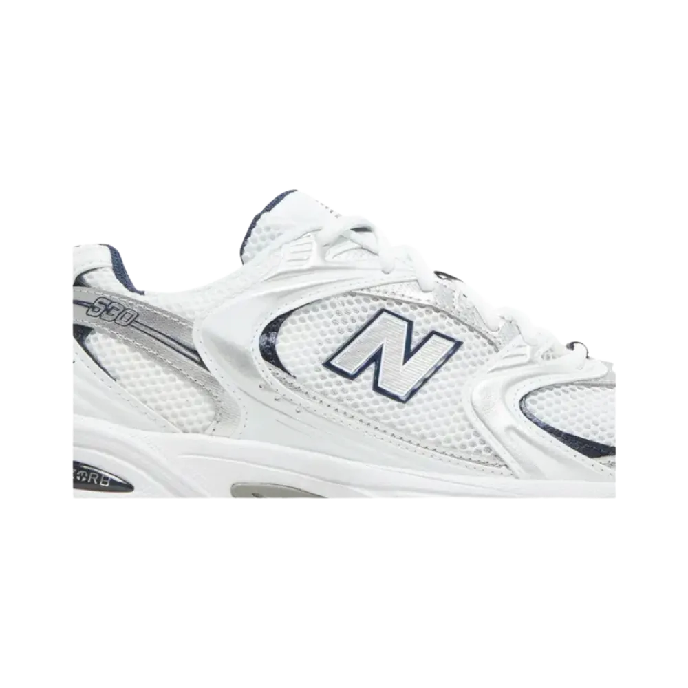 New Balance 530 White Silver Navy