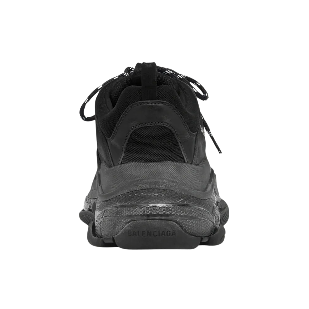 Balenciaga Triple S Clear Sole Sneaker In Black