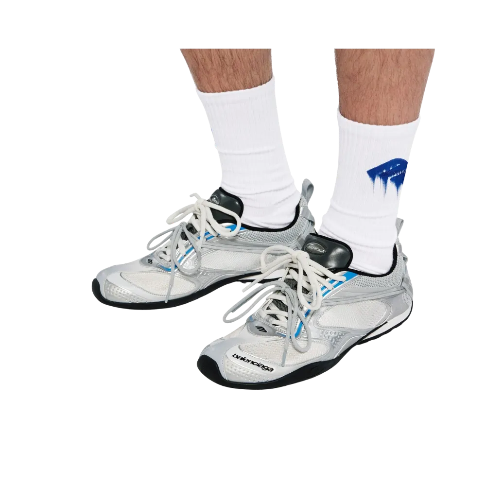 Balenciaga Radar Gradient Lines Sneaker In White