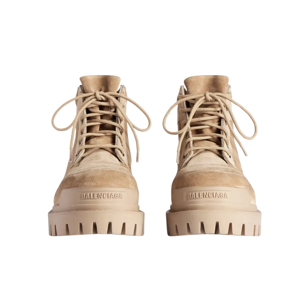Balenciaga Combat Strike Low Boot In Sand
