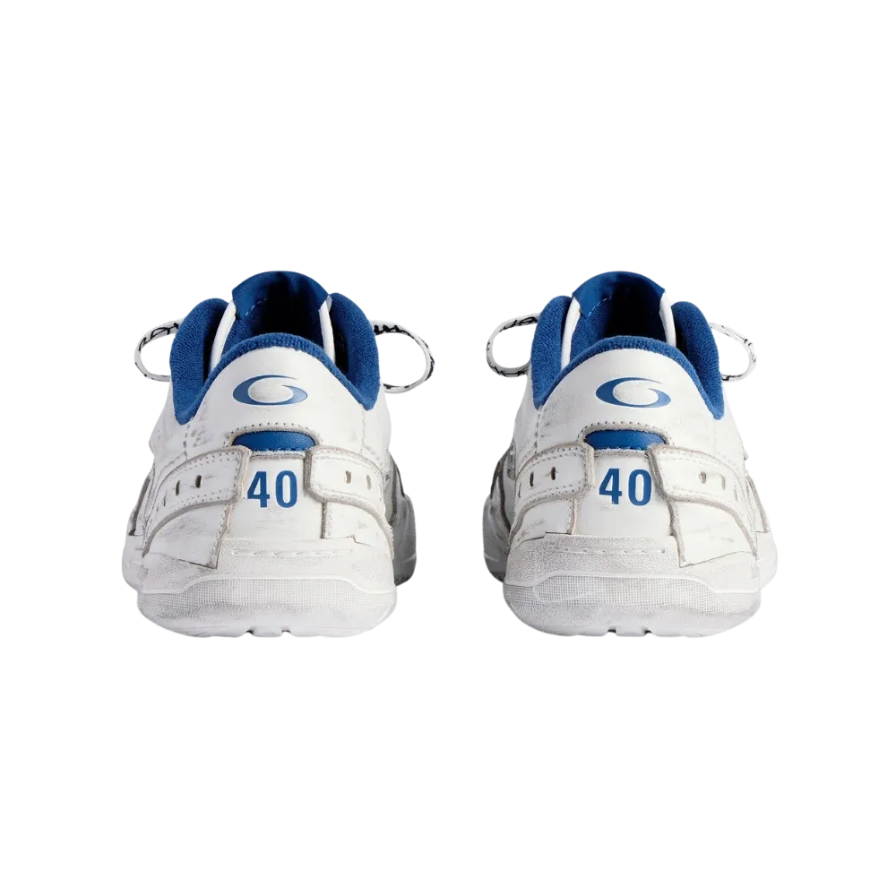 Balenciaga Hamptons Worn-Out Sneaker In White