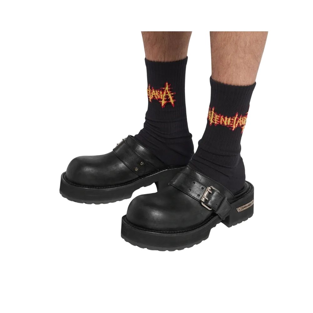 Balenciaga Venom Mule In Black