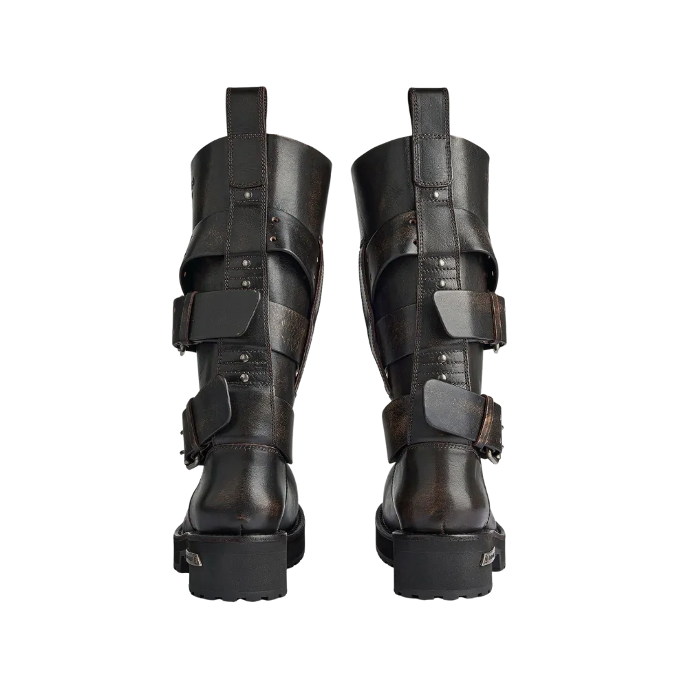 Balenciaga Venom High Boot In Brown