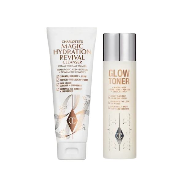 Charlotte Tilbury Magic Cleanse, Tone & Glow Duo Skincare Kit