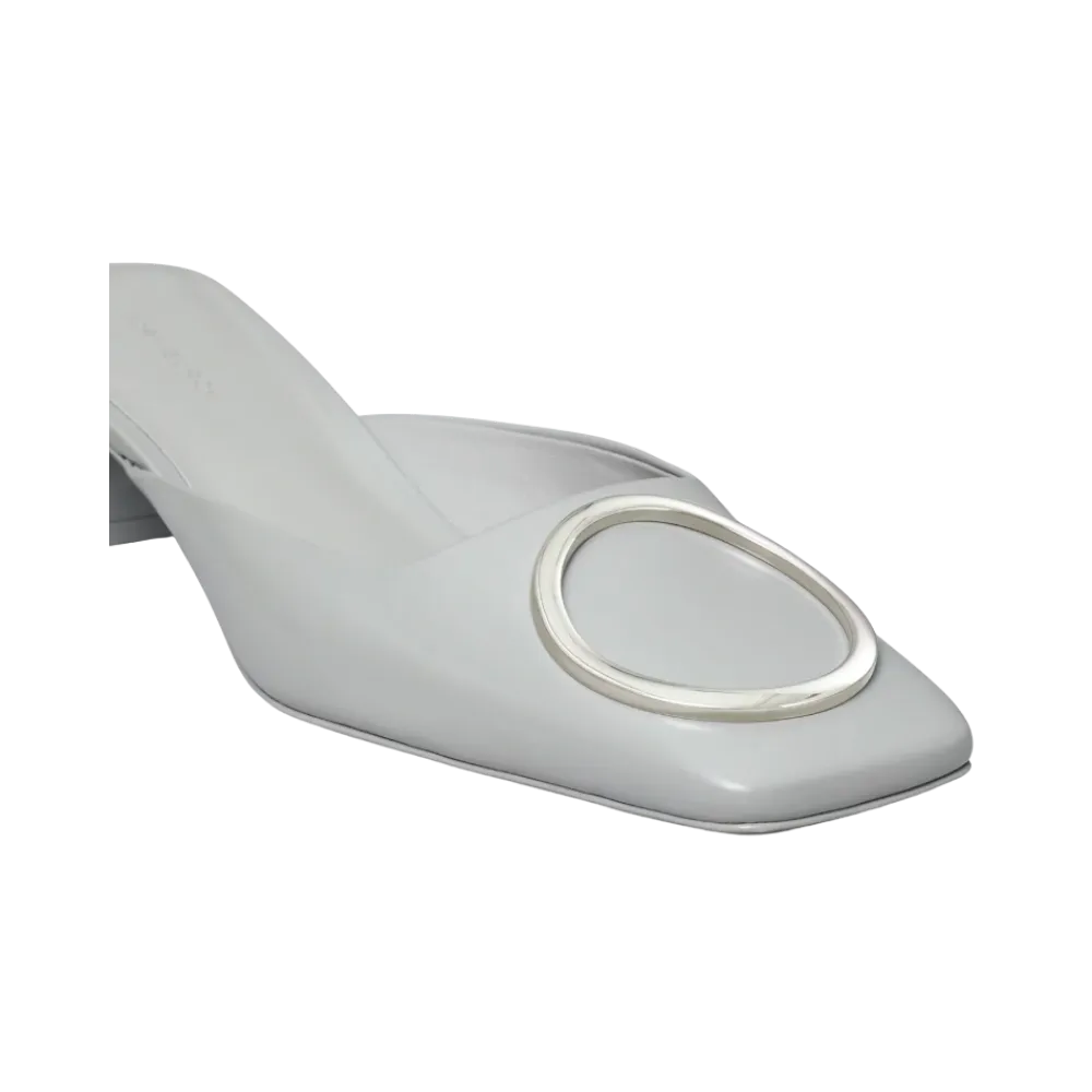 Tory Burch Ring Heeled Mule Silver