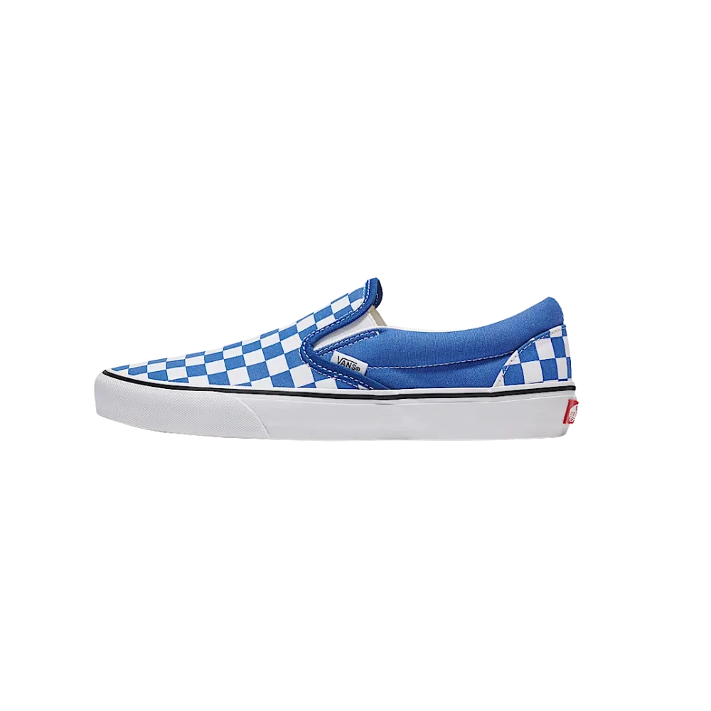 Vans Classic Slip-On Checkerboard Shoe Blue