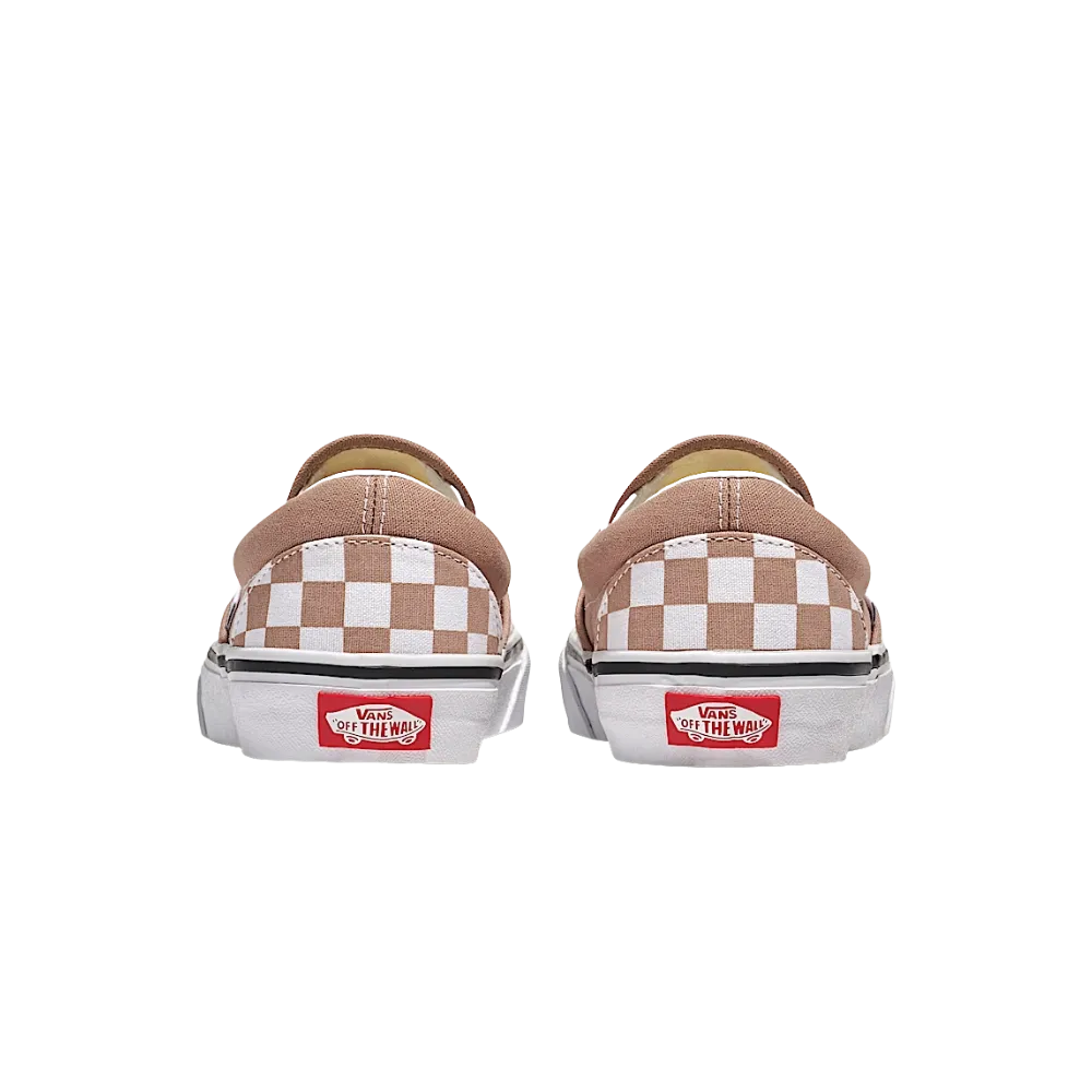 Vans Classic Slip-On Checkerboard Shoe Warm Taupe Brown