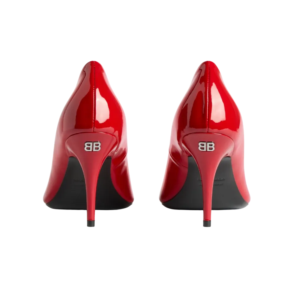 Balenciaga Avenue Pump In Cherry Red