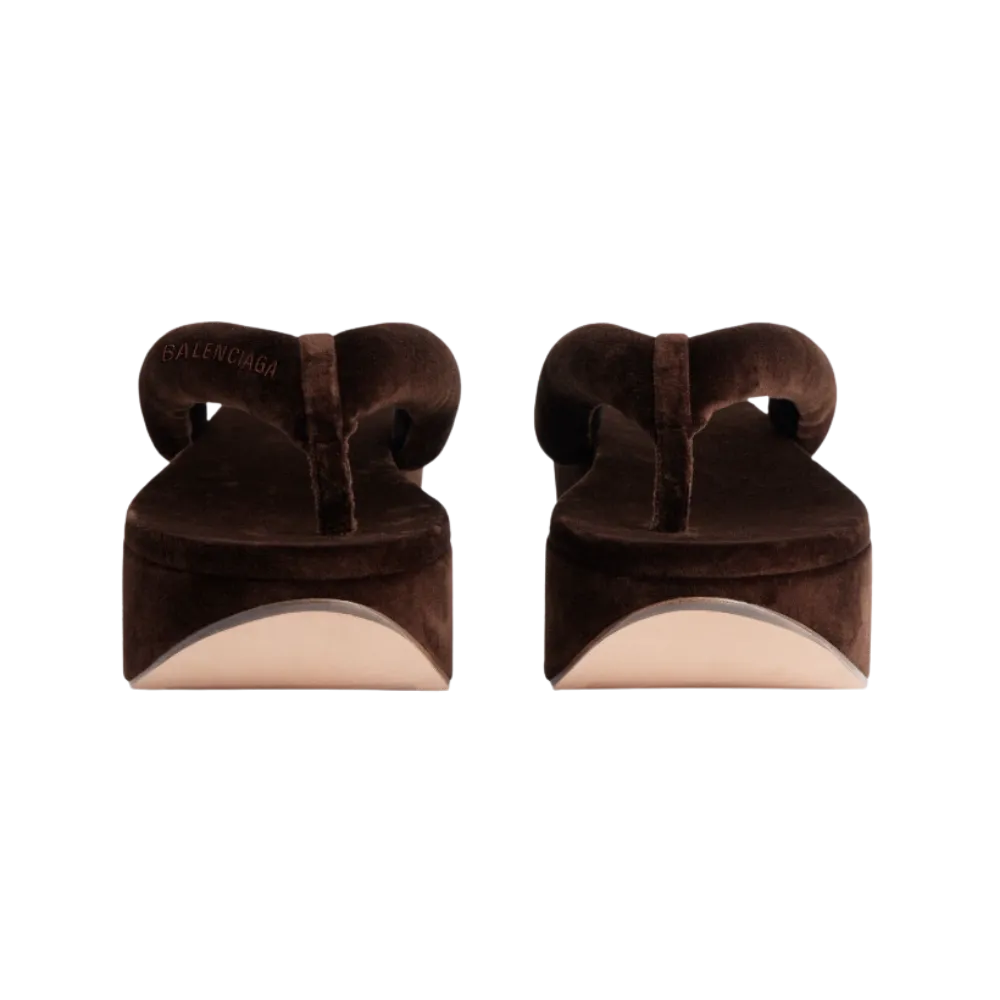 Balenciaga Gaeta Thong In Moka