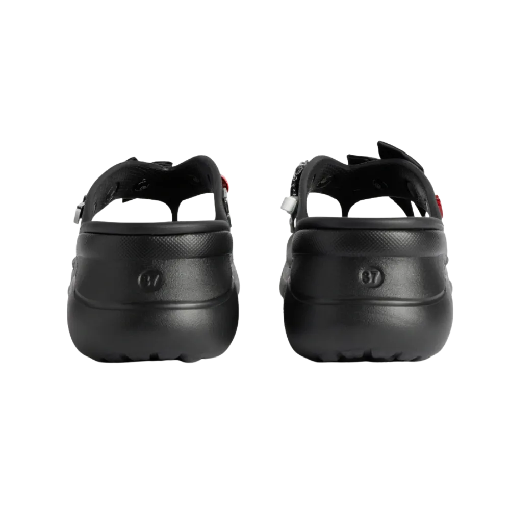 Balenciaga Crocs Thong Jibbitz In Black