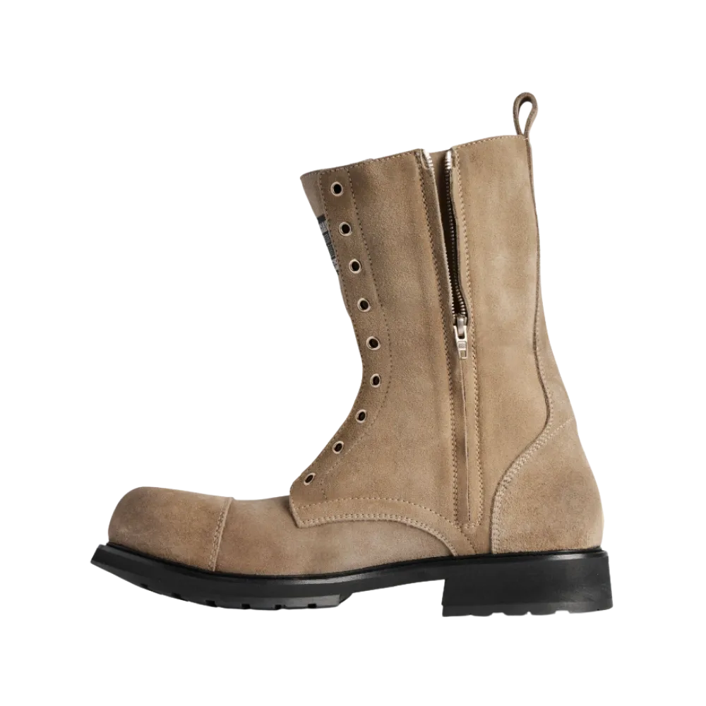 Balenciaga Truck Lace-Up Boot In Sand