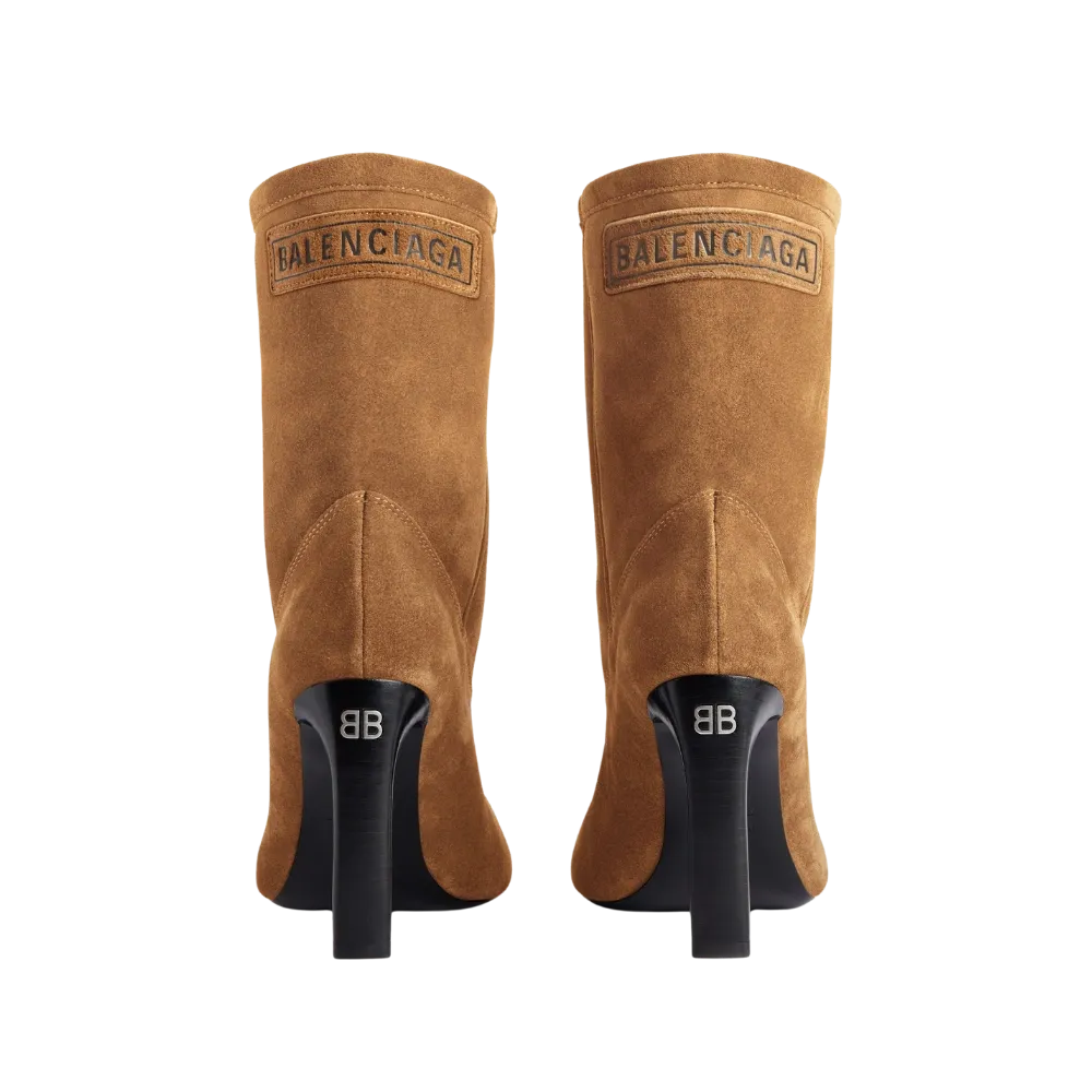 Balenciaga Fargo Bootie In Brown