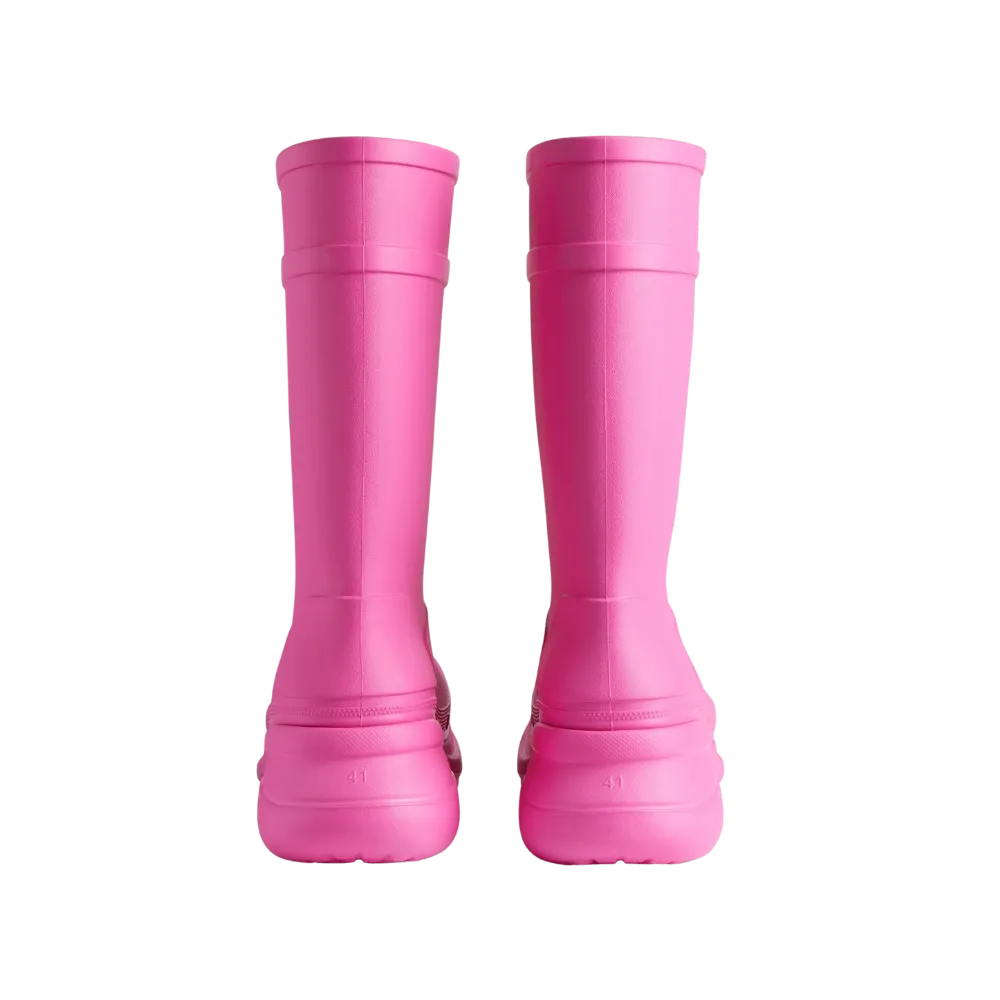 Balenciaga Crocs Boot In Bright Pink