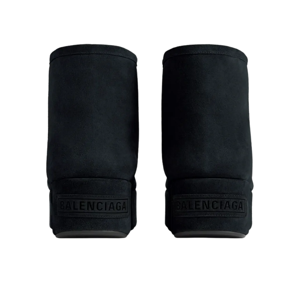 Balenciaga Alaska Platform Bootie In Black