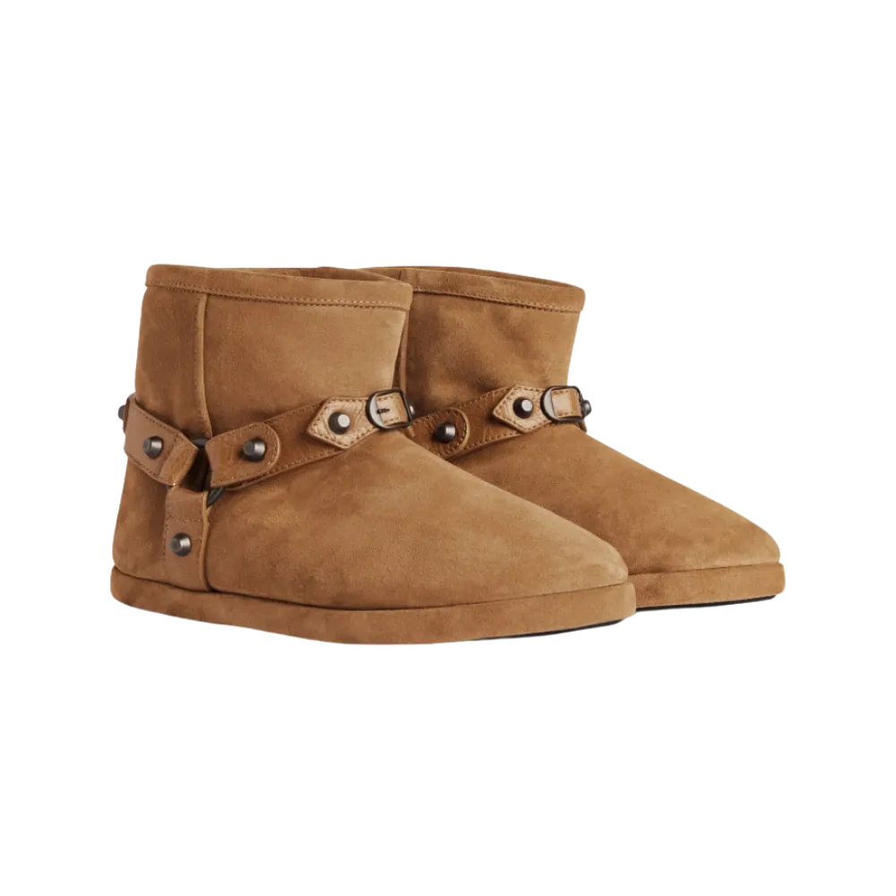 Balenciaga Alaska Soft Bootie In Camel
