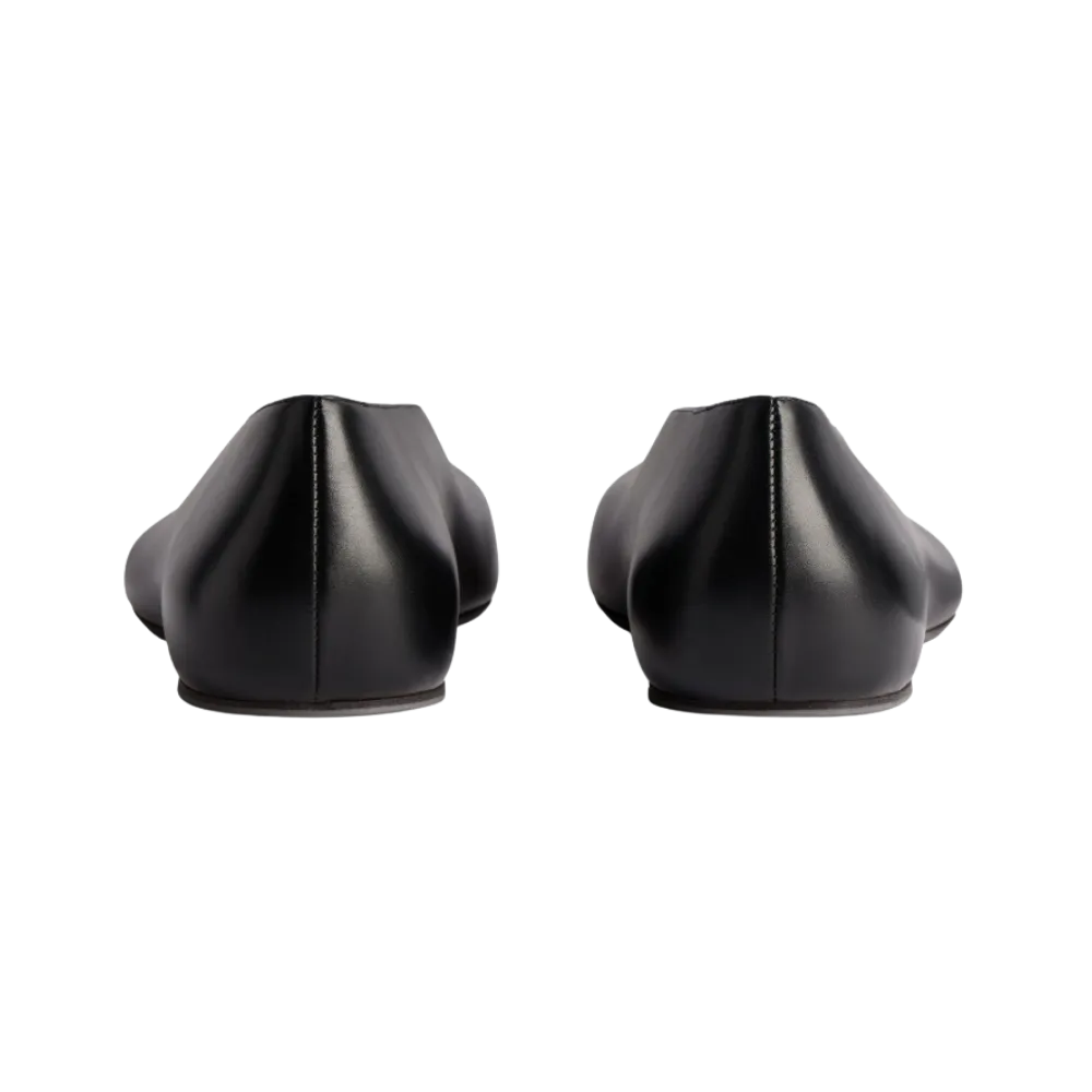 Balenciaga Duchesse Ballerina Flat In Black