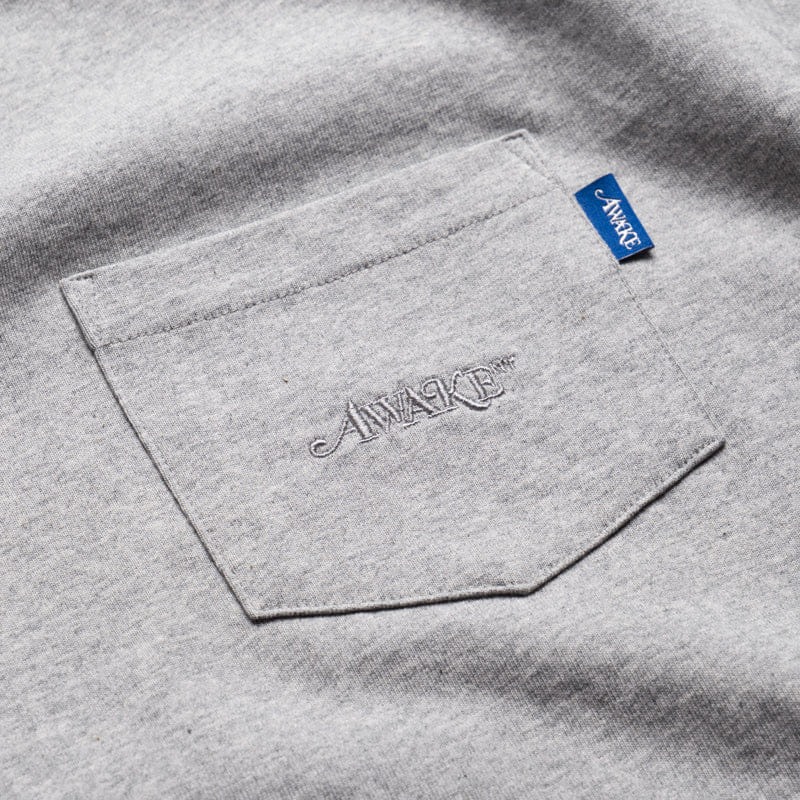 Awake Ny Awake Ny Pocket Tee - Heather Grey