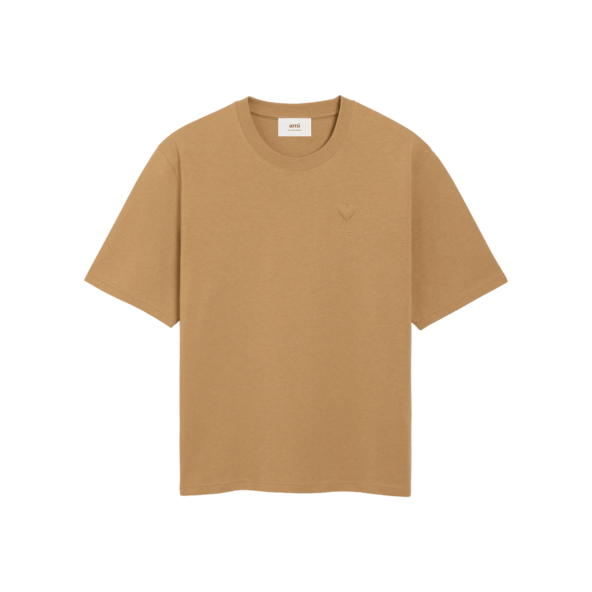 Ami Paris Ami Paris Big Embossed Adc Tee Camel (Fw25)