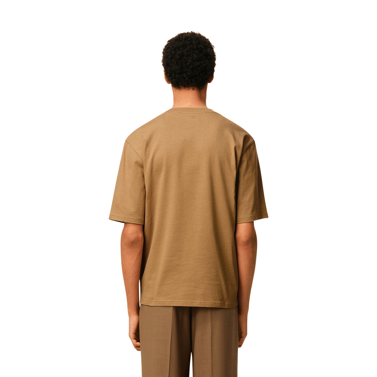 Ami Paris Ami Paris Big Embossed Adc Tee Camel (Fw25)